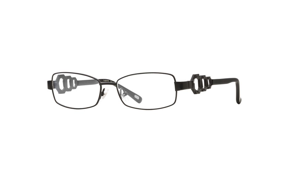 Carmen Marc Valvo CM Fabiona SECM FABI00 Progressive Prescription Eyeglasses - Onyx SECM FABI005230 BK