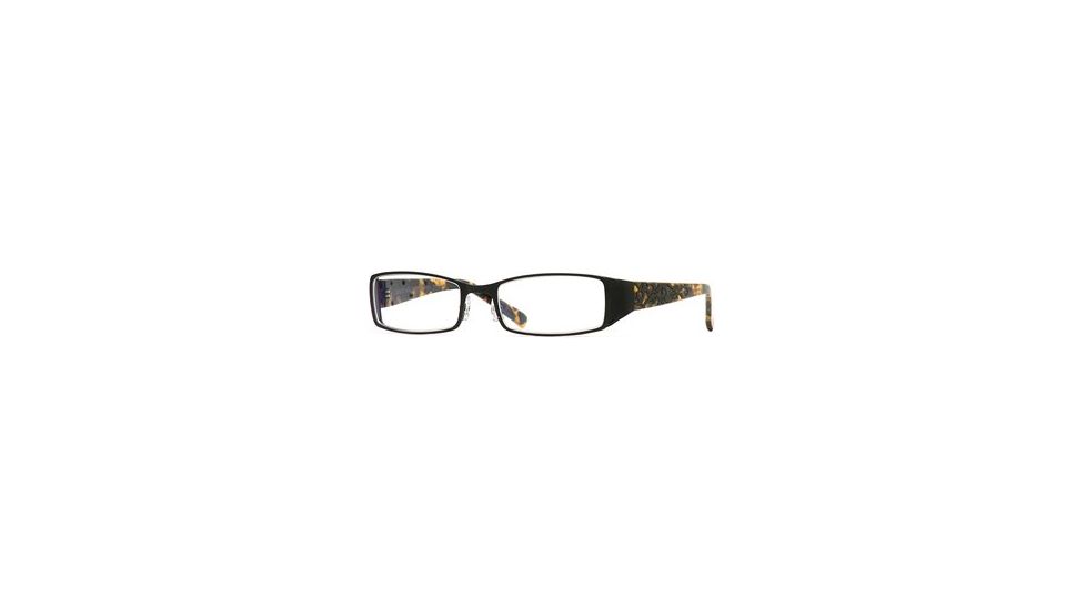 Carmen Marc Valvo CM Simone SECM SIMO00 Progressive Prescripton Eyeglasses - Black Tortuga SECM SIMO005535 BK