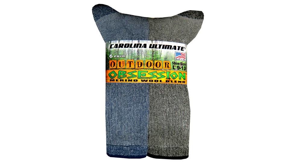 Carolina Ultimate Full Cushion Wool Blend - Mens, Assorted, Large 6/615O