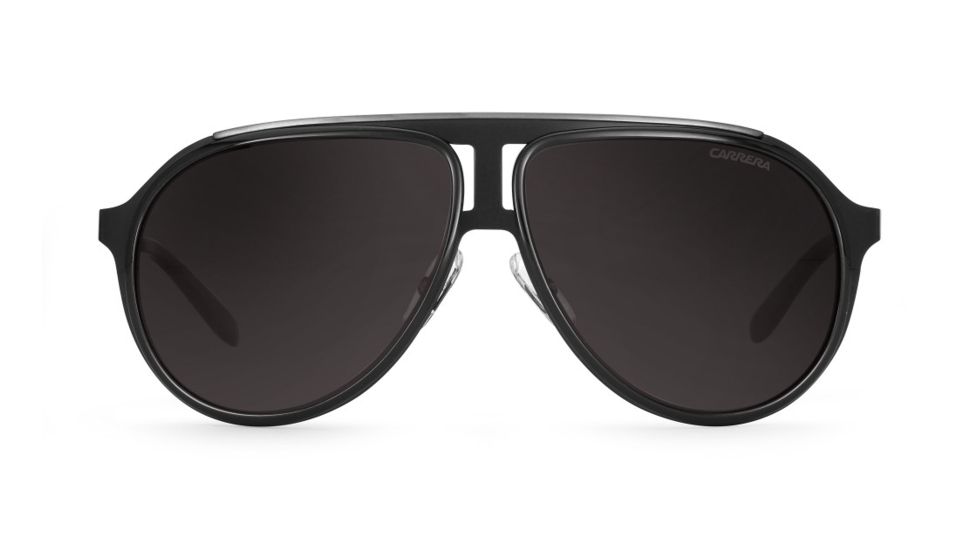 Carrera 100/S Sunglasses CA100S-0HKQ-NR-5912 - Black Ruthenium Frame, Brown Gray Lenses, Lens Diameter 59mm, Distance Between Lenses 12mm