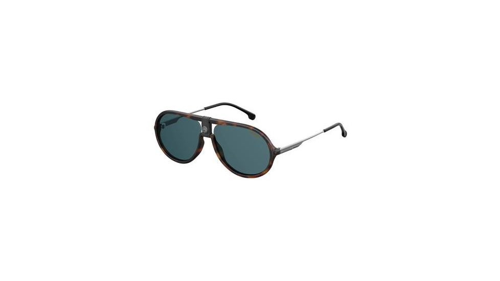 Carrera 1020/S Sunglasses CA1020S-0086-KU-6015 - Dark Havana Frame, Blue Avio Lenses, Lens Diameter 60mm, Distance Between Lenses 15mm