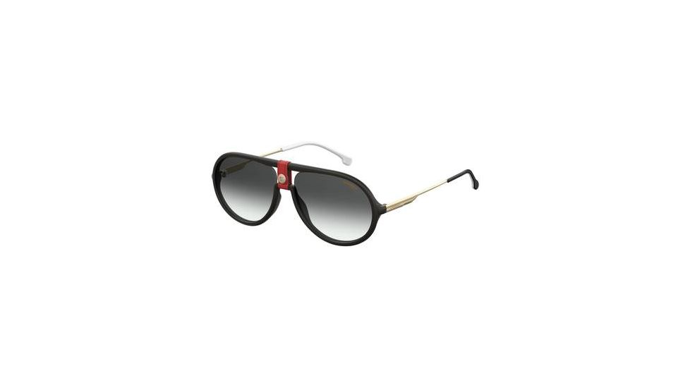 Carrera 1020/S Sunglasses CA1020S-0Y11-9O-6015 - Gold/Red Frame, Dark Gray Gradient Lenses, Lens Diameter 60mm, Distance Between Lenses 15mm