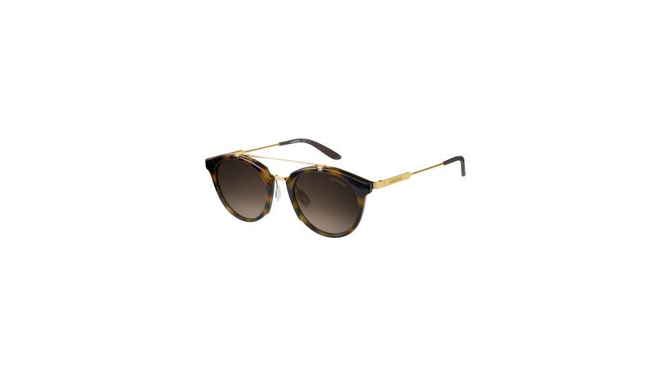 Carrera 126/S Progressive Prescription Sunglasses CA126S-0SCN-HA-4922 - Lens Diameter 49 mm, Frame Color Yellow Havana Gold