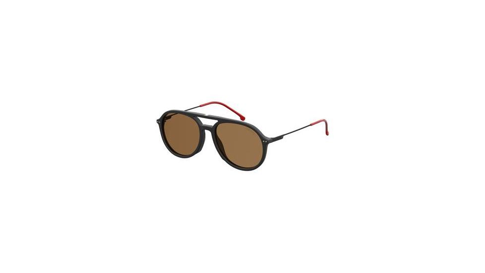 Carrera 2005T/S Sunglasses CA2005TS-0003-70-5317 - Matte Black Frame, Brown Lenses, Lens Diameter 53mm, Distance Between Lenses 17mm