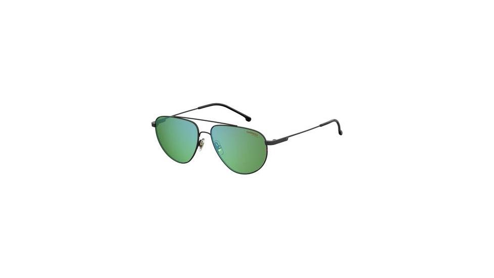 Carrera 2014T/S Prescription Sunglasses CA2014TS-07ZJ-MT-5614 - Frame Color Black/Green, Lens Diameter 56 mm