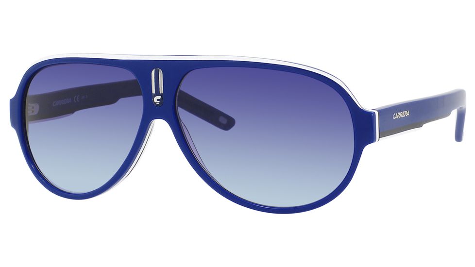 Carrera 25 Sunglasses - Blue White Black Frame, Blue Dbl Gradient Lenses CA25S0WYVY5