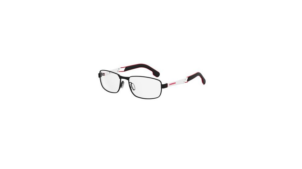 Carrera 4405/V Single Vision Prescription Eyeglasses CA4405-04NL-5617 - Matte Black/White Frame, Lens Diameter 56mm, Distance Between Lenses 17mm