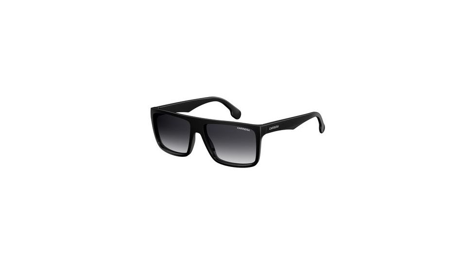 Carrera 5039/S Sunglasses CA5039S-0807-9O-5816 - Black Frame, Dark Gray Gradient Lenses, Lens Diameter 58mm, Distance Between Lenses 16mm