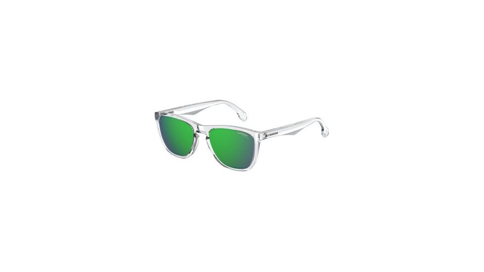 Carrera 5042/S Sunglasses CA5042S-0900-Z9-5519 - Crystal Frame, Green Multilayer Lenses, Lens Diameter 55mm, Distance Between Lenses 19mm