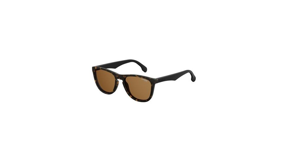Carrera 5042/S Sunglasses CA5042S-0N9P-SP-5519 - Matte Havana Black Frame, Bronze Polarized Lenses, Lens Diameter 55mm, Distance Between Lenses 19mm