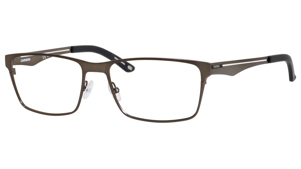 Carrera 7584 Single Vision Prescription Eyeglasses CA7584-0R80-5417 - Semi Dark Ruthenium Frame, Lens Diameter 54mm, Distance Between Lenses 17mm