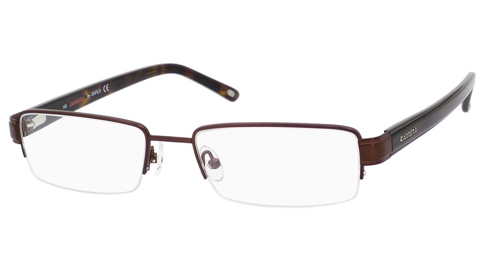 Carrera 7585 Single Vision Prescription Eyeglasses CA7585-01P5-5218 - Brown Frame, Lens Diameter 52mm, Distance Between Lenses 18mm
