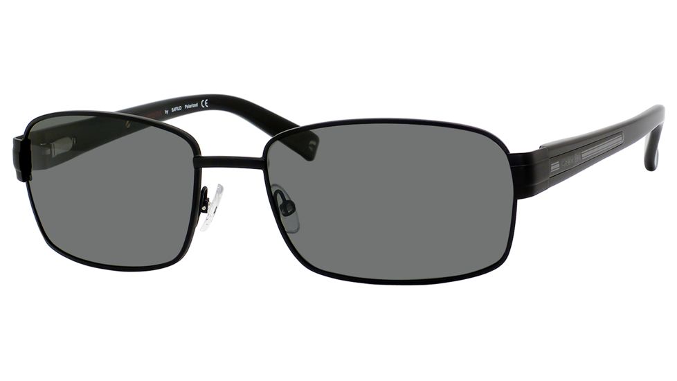 Carrera Airflow Sunglasses - Matte Black Frame, Green Polarized Lenses AIRFLS91TPRC