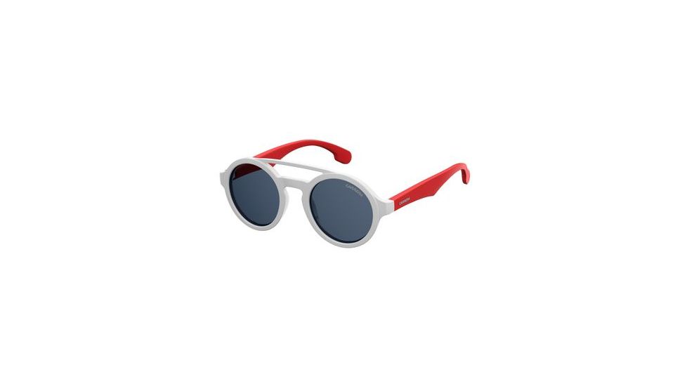Carrera Carrerino 19/S Sunglasses CARRE19S-07DM-KU-4421 - White/Red Frame, Blue Avio Lenses, Lens Diameter 44mm, Distance Between Lenses 21mm