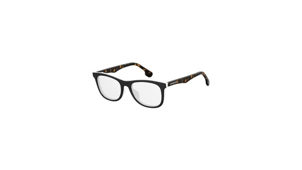 Carrera Carrerino 63 Single Vision Prescription Eyeglasses CARRE63-080S-4718 - Black/White Frame, Lens Diameter 47mm, Distance Between Lenses 18mm