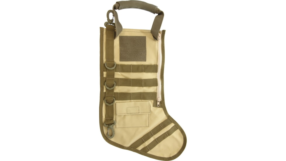 Carry All Tactical Stocking Desert, Tactical Stocking, Heavy Duty Zipper Pockets, Rubber Grip Handle, Molle Loops, Clip Hangers, Loop Panel For Patches, Tan, BulkPacked, tan, AC202 / P0241 DESERT TAN