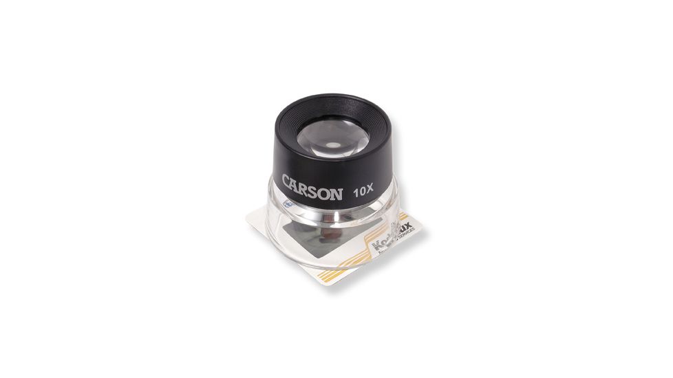 Carson 10x Power Stand Lumi Loupe,Black,Pack of 10 LL-10MU