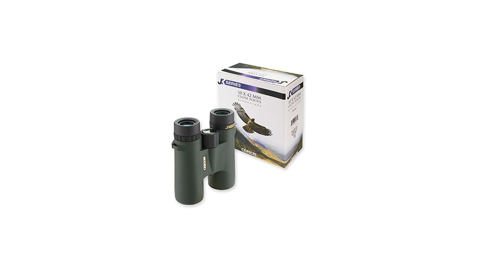 Carson 10x42 Roof BaK-4 Prism Waterproof Multicoated Binoculars, Green JK-042