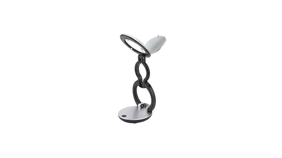 CARSON 2.25 LED LIGHTED Folding Magnifier Loupe, 3x, Black/Silver LM-10