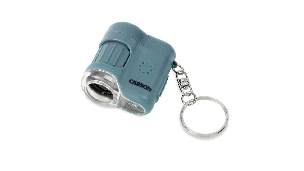 Carson 20x MicroMini LED Lighted Pocket Microscope, Blue, MM-280B