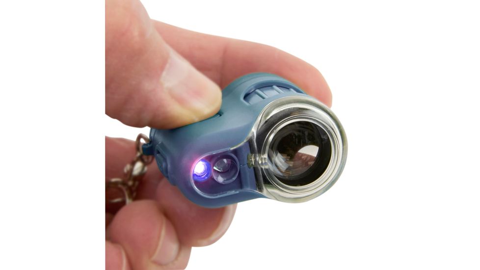 Carson 20x MicroMini LED Lighted Pocket Microscope, Blue, MM-280B