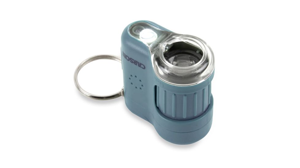 Carson 20x MicroMini LED Lighted Pocket Microscope, Blue, MM-280B