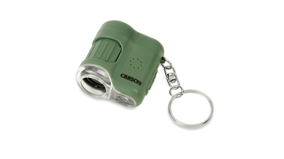 Carson 20x MicroMini LED Lighted Pocket Microscope, Green, MM-280G