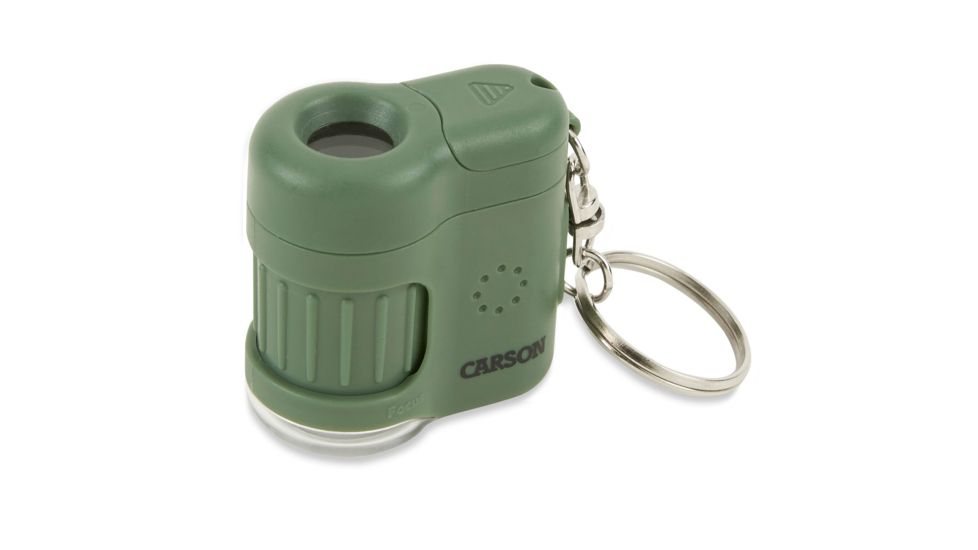Carson 20x MicroMini LED Lighted Pocket Microscope, Green, MM-280G