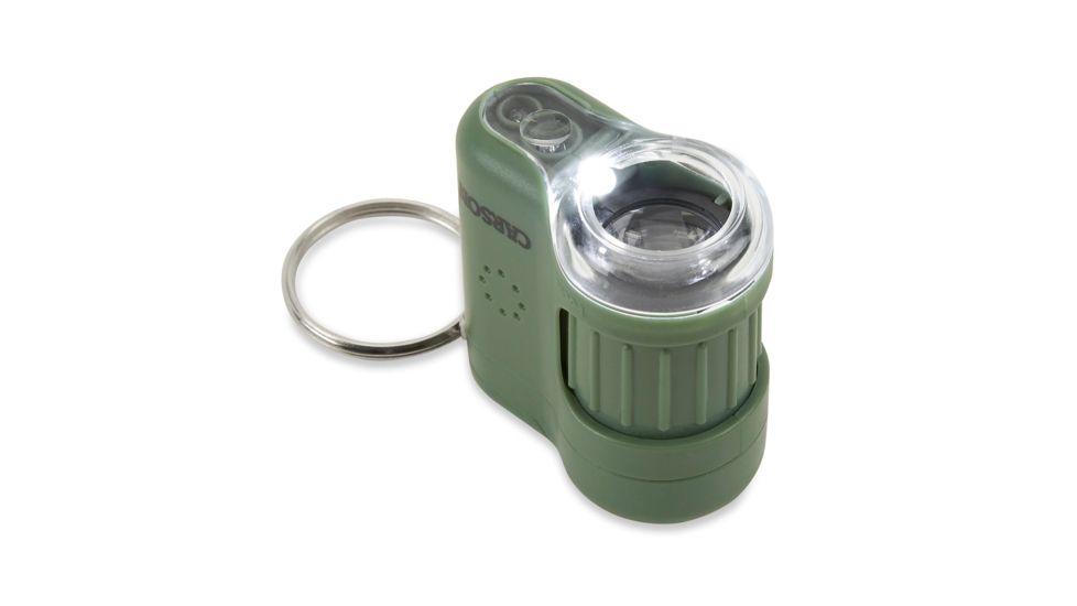 Carson 20x MicroMini LED Lighted Pocket Microscope, Green, MM-280G