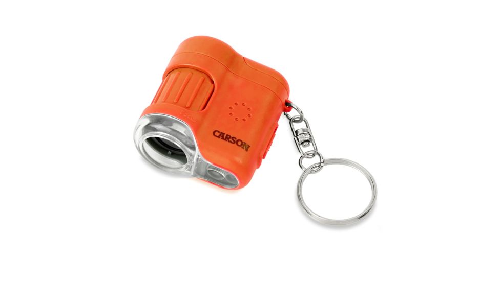 Carson 20x MicroMini LED Lighted Pocket Microscope, Orange, MM-280O