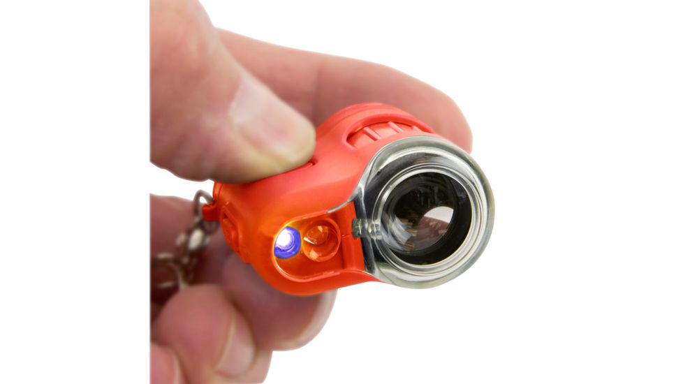 Carson 20x MicroMini LED Lighted Pocket Microscope, Orange, MM-280O