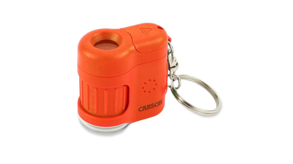 Carson 20x MicroMini LED Lighted Pocket Microscope, Orange, MM-280O