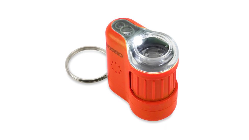 Carson 20x MicroMini LED Lighted Pocket Microscope, Orange, MM-280O