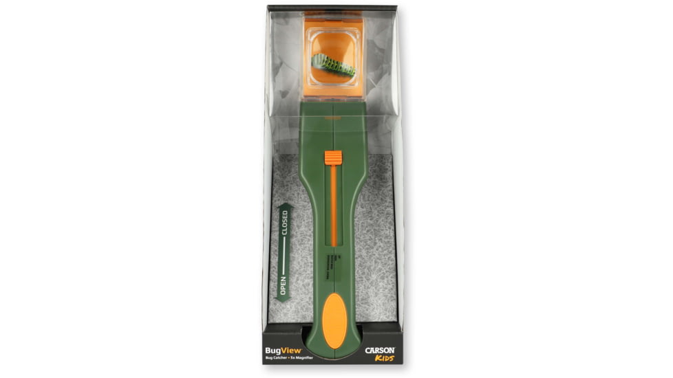 Carson BugView One Hand Bug Catcher with 5x Magnifier Outdoor Green HU-10