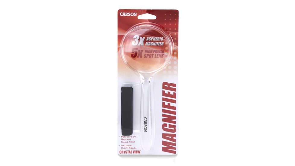 Carson CrystalView 3x Aspheric Lens Magnifier CV-36