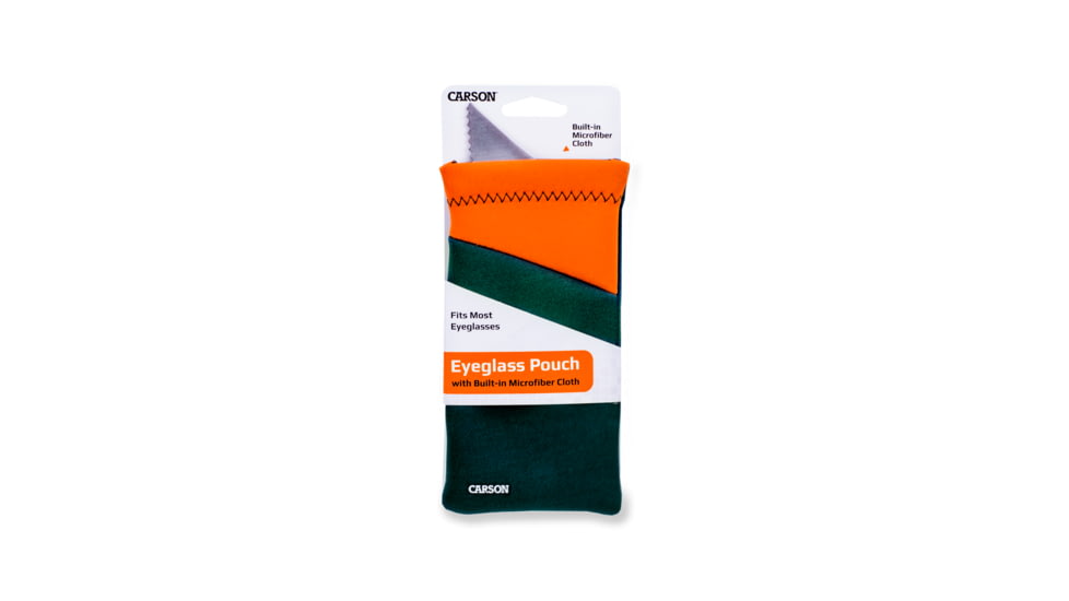 Carson Eyeglasses Microfiber Lens Cloth in Pouch, Sunset, 4.3 x 0.5 x 6.9 in, EC-10-04