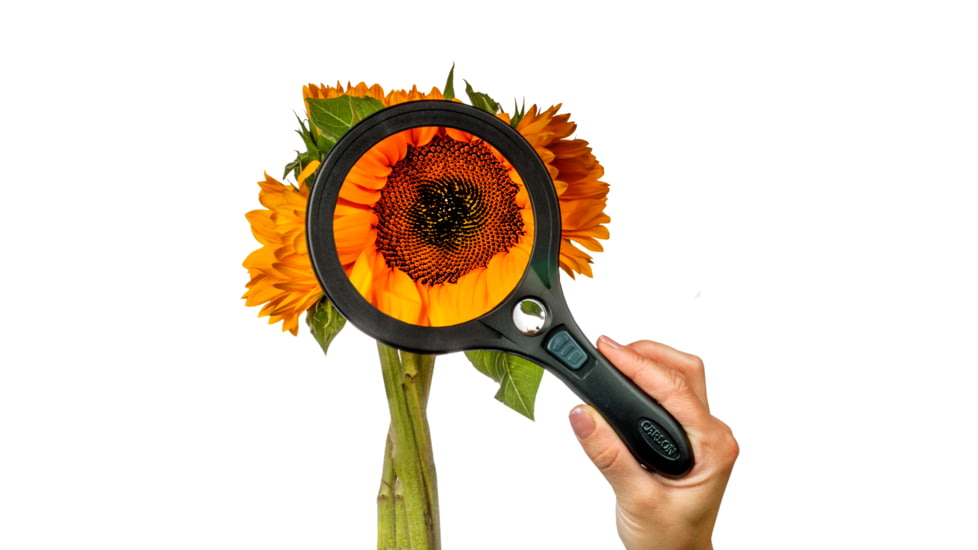 Carson Lume Series 2x Aspheric COB LED Magnifier w/7x Spot Lens, 4.5 in, AS-95