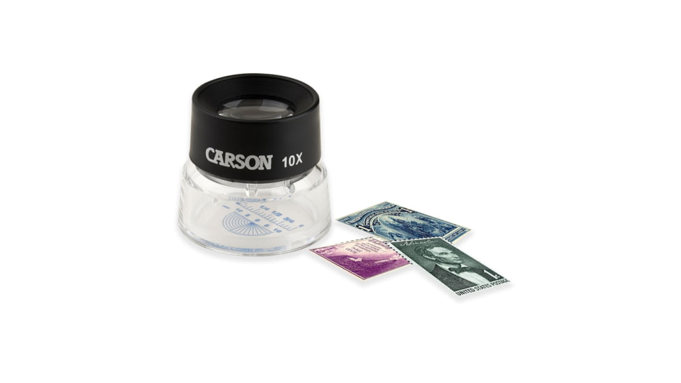 Carson LumiLoupe 10x Stand Magnifier with Reticle LL-20