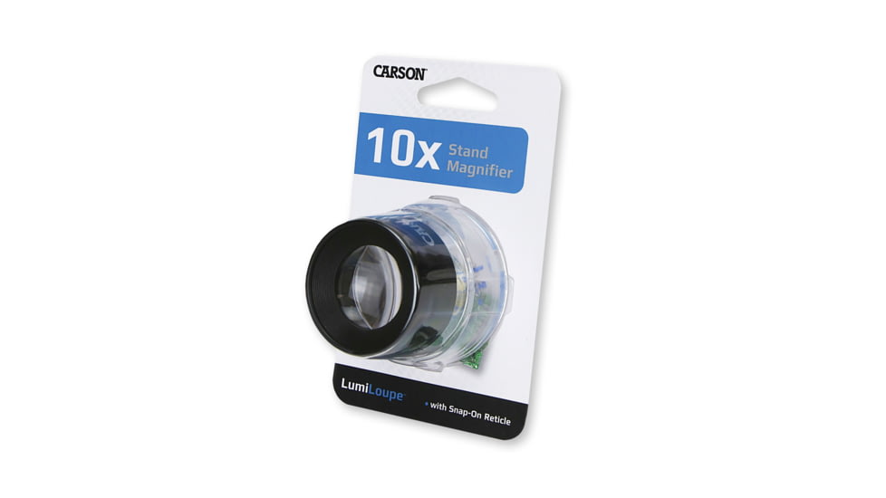 Carson LumiLoupe 10x Stand Magnifier with Reticle LL-20