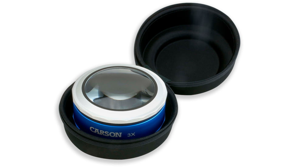 Carson MagniTouch 3x Touch Activated LED Lighted Loupe, Black/Grey MT-33