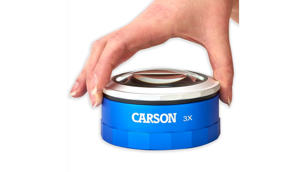 Carson MagniTouch 3x Touch Activated LED Lighted Loupe, Black/Grey MT-33