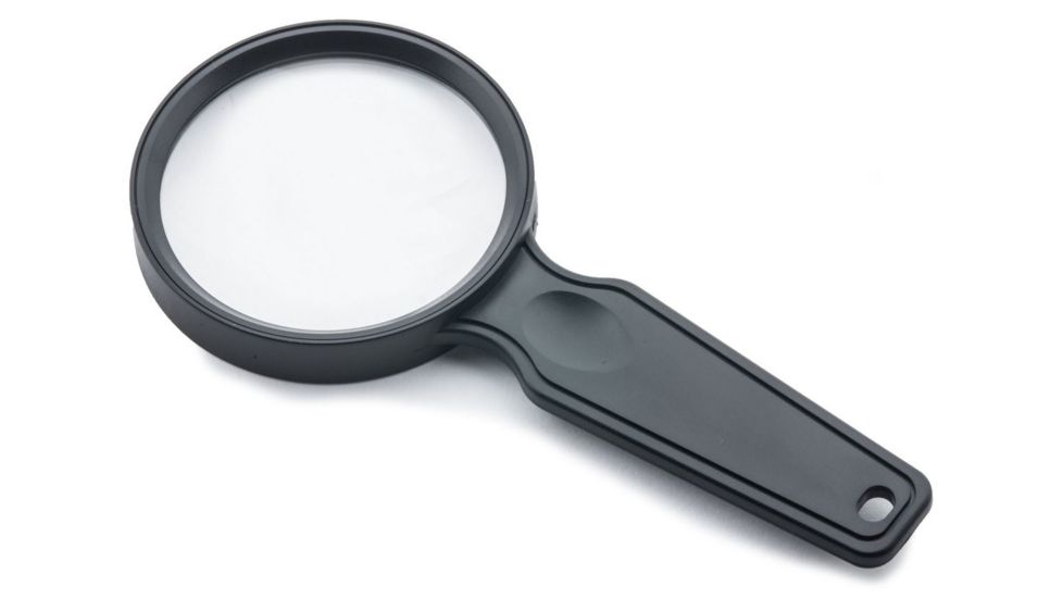 Carson Magniview Handheld Magnifier, 2.5x with 5x Spot Lens, Black DS-40