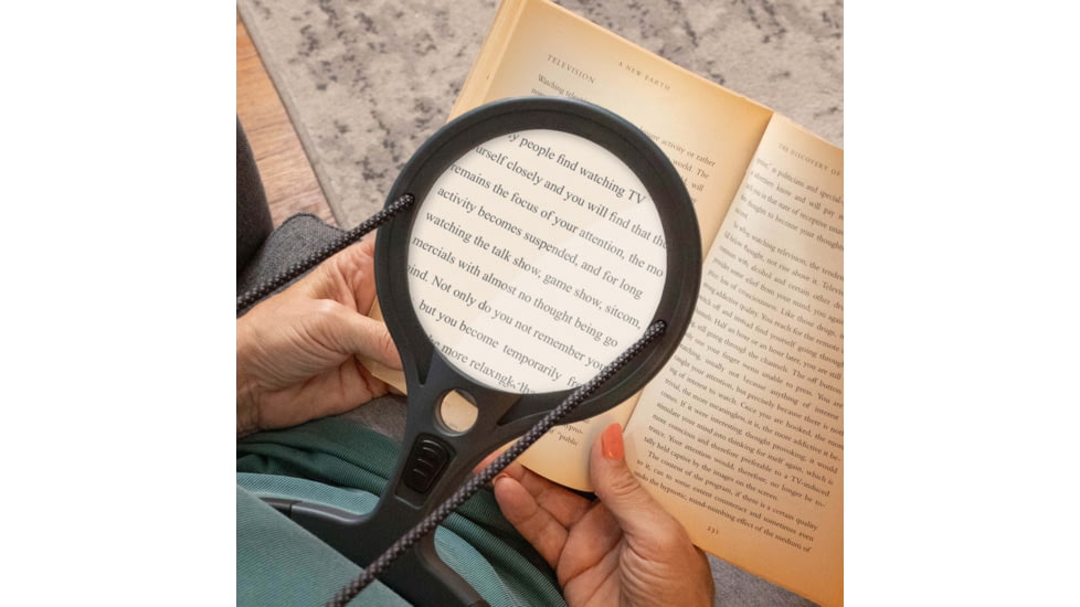 Carson Optical AS-70 Lume Series Hands-Free Magnifier, Gray, 5.7 in x 1.0 in x 9.3 in, AS-70