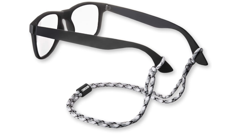 Carson Optical Paracord Eyewear Retainers, White/Grey/Black, EX-50WGY