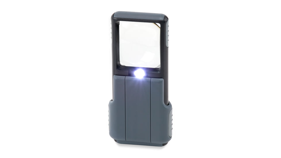 Carson PO-55 MiniBrite 5x Power Slide-Out Pocket Magnifier Loupe, Grey,Pack of 4 PO-55MU