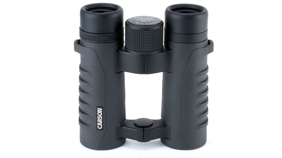 Carson RV 10 x 34mm Open-Bridge Binocular, Black/Grey RV-034