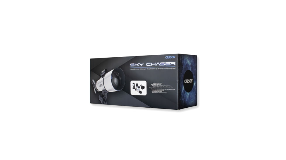 Carson SC-450 SkyChaser 16x - 133.5x Telescope, Silver, 14.7 x 16.7 x 22.3, SC-450