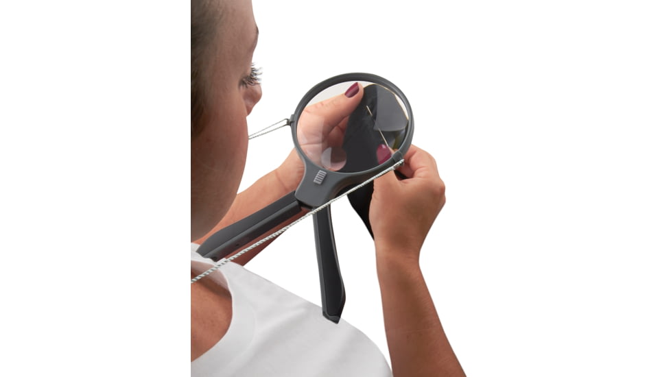 Carson SplitHandle 2x/3x Magnifying Glass, Black HF-11