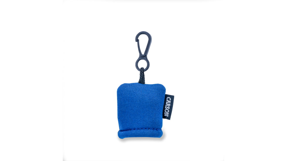 Carson Stuff-It Lens Cleaner, Cloth &amp; Pouch, Blue, 1.7 x 1.1 x 1.8 in, SN-40BU