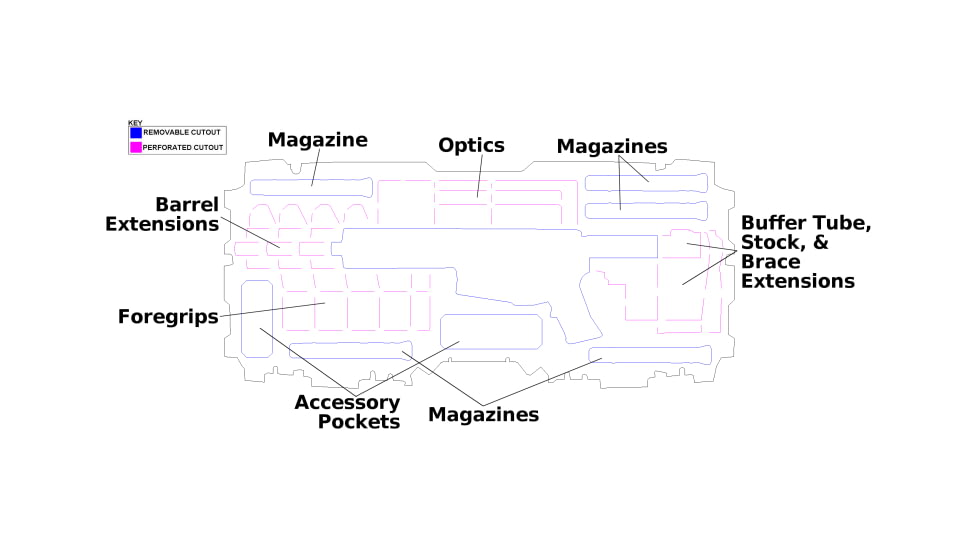 Case Club AR15 Pistol/SBR Carry Case, Black, Small, CC6506FLAR15